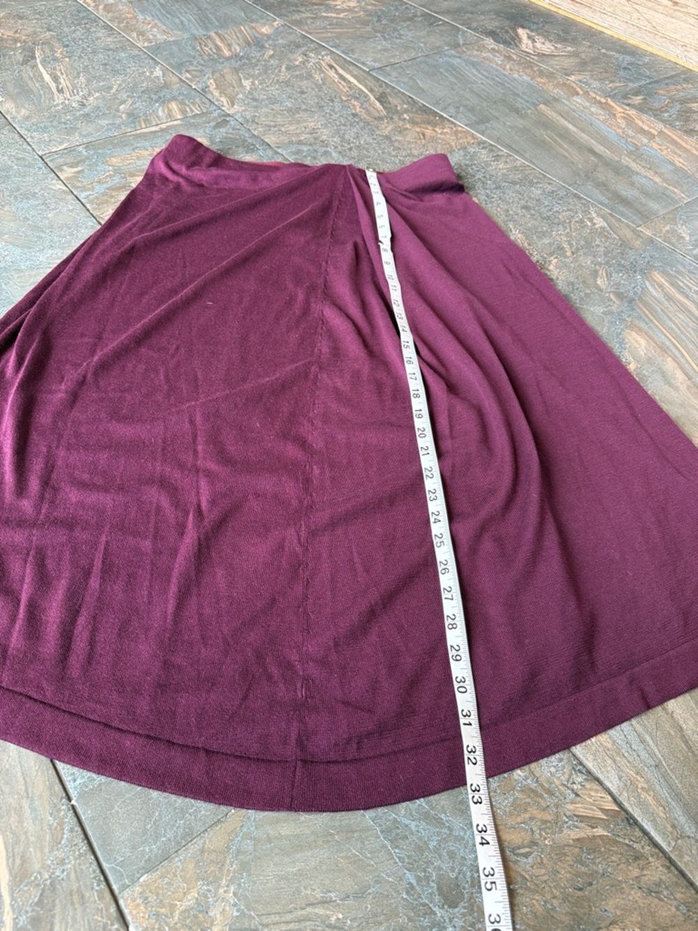 LAFAYETTE 148 NEW YORK Cotton-Silk Knit Asymmetrical Draped A-Line Midi Skirt - Picture 9 of 12